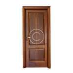 Dark Oak 1 Panel Arch Solid Construction Door