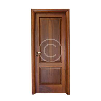 Dark Oak 1 Panel Arch Solid Construction Door